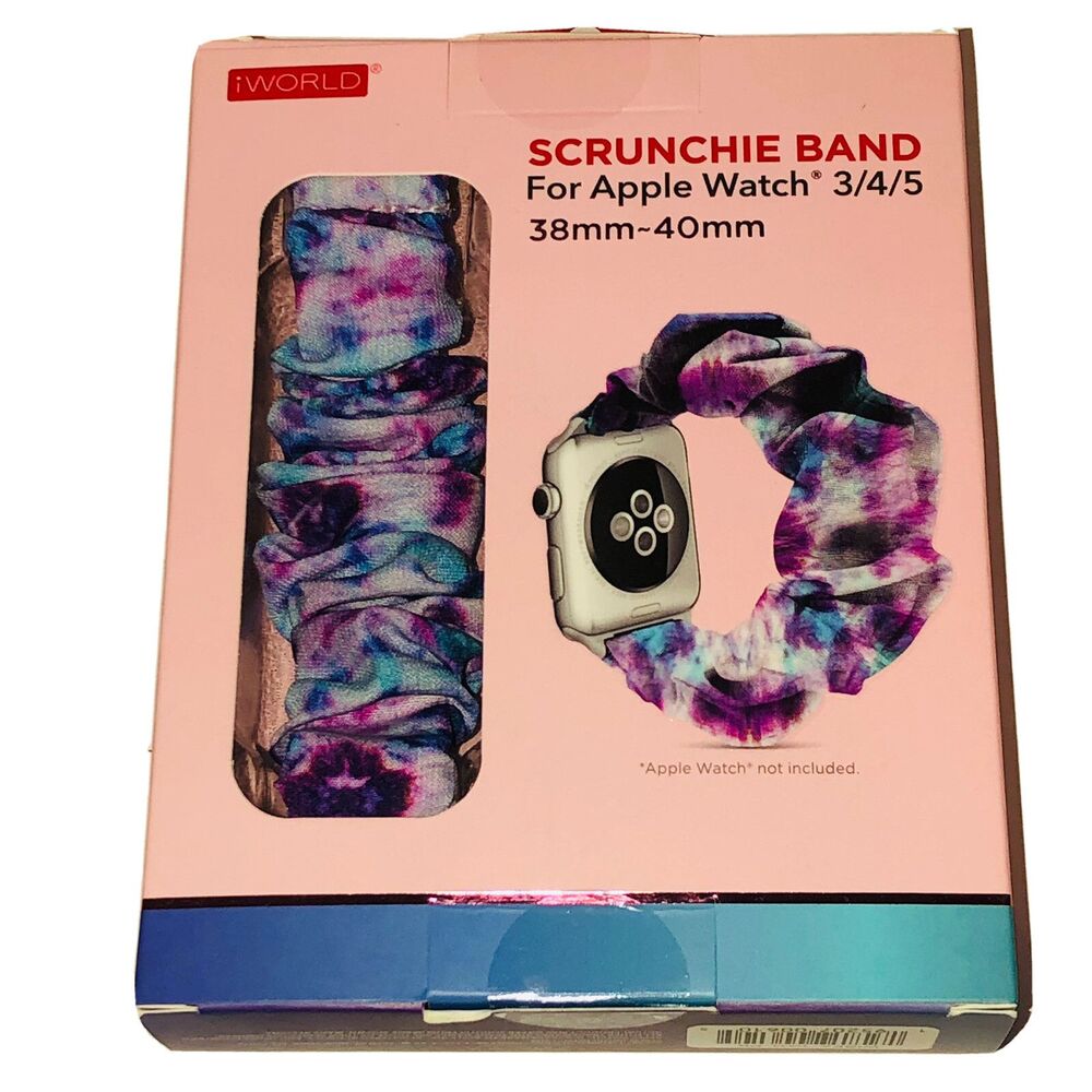 iWorld Apple Watch 3/4/5 Scrunchie Band 38mm-40mm Tie Dye NIP